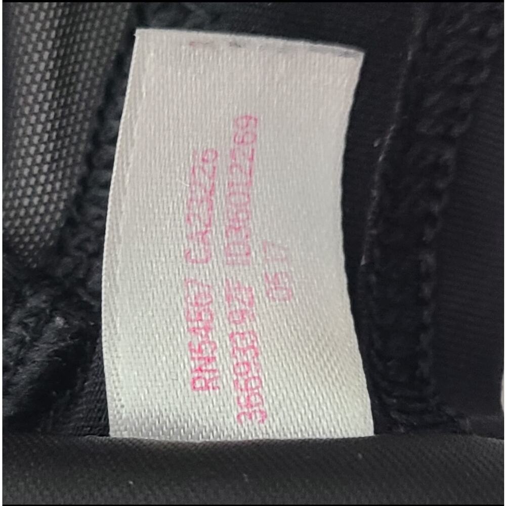 PINK Victoria's Secret Sport Bralette Cross Strap Mesh Back Close Black Large - Picture 10 of 10